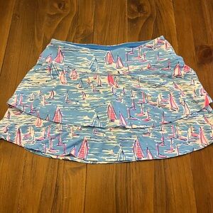 Lilly Pulitzer Luxletic Blue and Pink Skirt